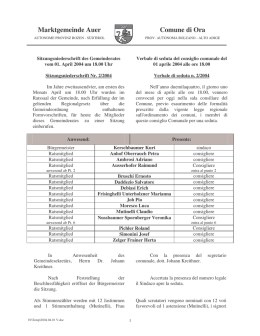 Marktgemeinde Auer Comune di Ora