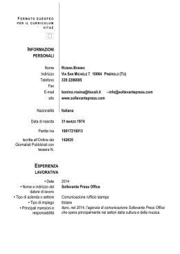 Visualizza Curriculum Vitae