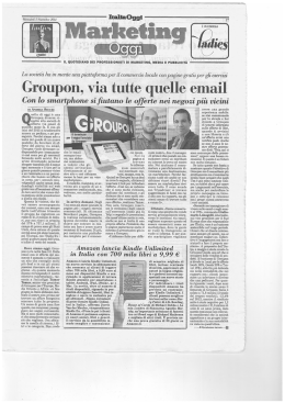 Group on, via tutte quelle email