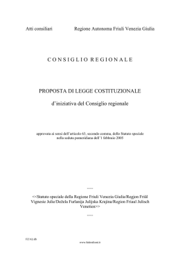 CONSIGLIOREGIONALE PROPOSTA DI LEGGE