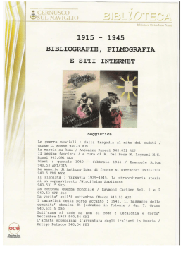 La Grande Guerra - Comune di Cernusco sul Naviglio