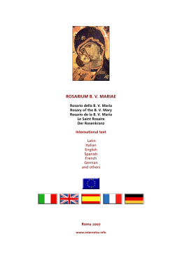 Rosarium B. V. Mariae - International Version