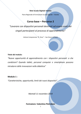 Corso base – Percorso 2
