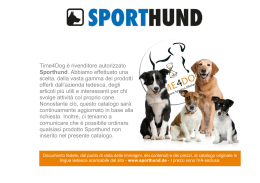 Time4Dog è rivenditore autorizzato Sporthund. Abbiamo effettuato