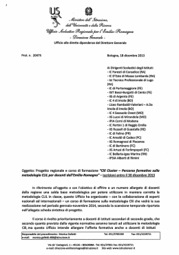 Nota USR Emilia Romagna del 18 dicembre 2013