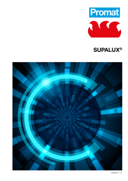 SUPALUX&reg; - Promat S.p.A.