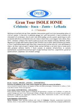 Gran Tour ISOLE IONIE Cefalonia – Itaca