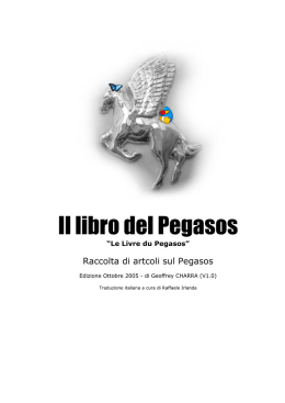 Il libro del Pegasos V1.5 provisorio