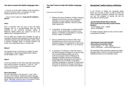 You have to pass the Italian language test... You don`t have to take