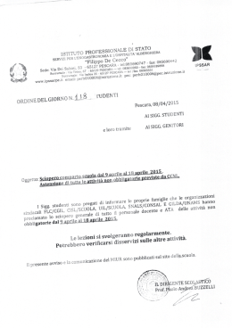 ISTITUTO PROFESSIONALE DI STATO SERVIZI PER L