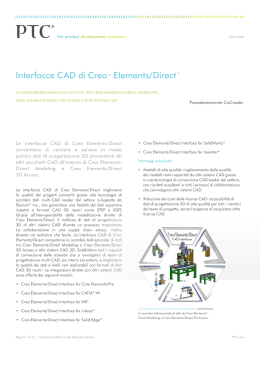 Interfacce CAD di Creo™ Elements/Direct™
