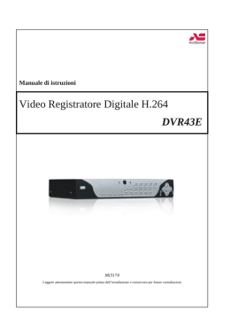 Video Registratore Digitale H.264 DVR43E
