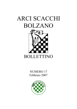 Bollettino 17 - Arci Scacchi Bolzano