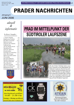 Ausgabe 06/2006  - Gemeinde Prad am Stilfserjoch