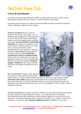 Corso di snowboard: