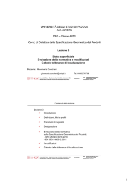 Materiale presentato in aula - E-Learning
