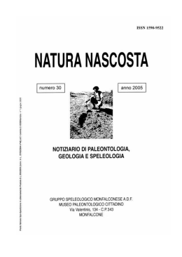 Natura Nascosta n° 30 - Il museo paleontologico
