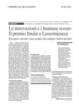 Le innovazioni e i business &laquo;rosa&raquo;