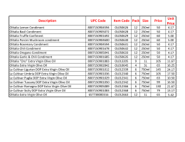 Unit Price Description UPC Code Item Code Pack - ma