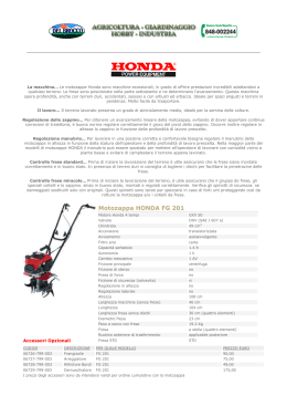 Motozappa HONDA FG 201