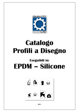 Catalogo Profili a Disegno EPDM – Silicone
