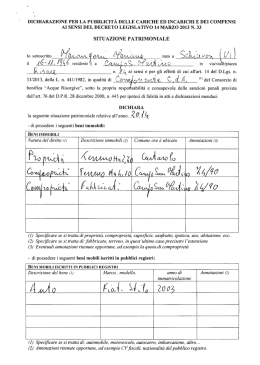 Situazione patrimoniale