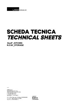 SCHEDA TECNICA TECHNICAL SHEETS