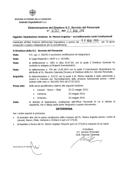 Determinazione n.630 del 12/06/2015