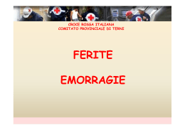 EMORRAGIE - Croce Rossa Italiana