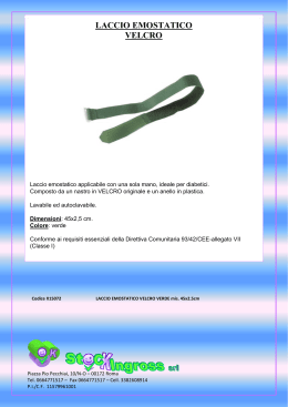 laccio emostatico velcro col.verde