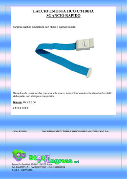 LACCIO EMOSTATICO C/FIBBIA SGANCIO RAPIDO