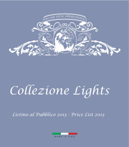 Listino al Pubblico 2013