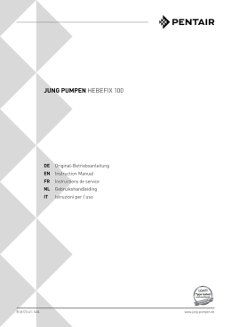 JUNG PUMPEN HEBEFIX 100