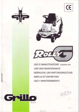 USO E M&Agrave;NUTENZ|ONE ﬁEDIZIDNE1QQ&Icirc; USE AND