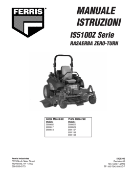 IS 5100 Z - Manuale d`uso