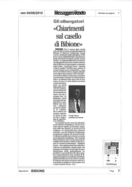 sul casello di Bibione&raquo; - Associazione Bibionese Albergatori