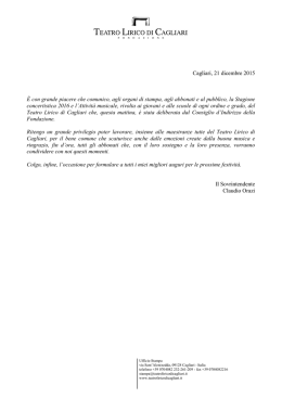 Stagione concertistica 2016