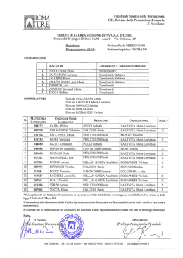 IVIZRSIT&Agrave; DEGLI STUDI - Scienze della Formazione