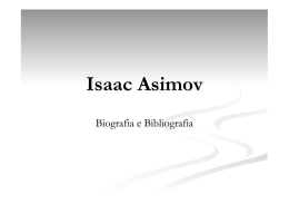 La vita e gli studi di Isaac Asimov - Rivista Telematica Nuova Didattica