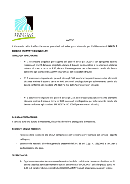 manifestazione interesse escavatori 2014