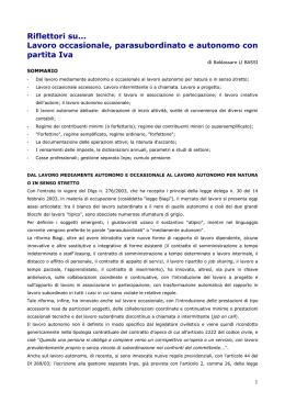 Il lavoro parasubordinato