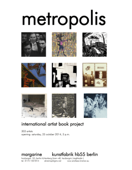 international artist book project margarine