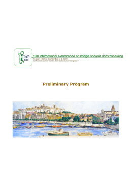 Preliminary Program