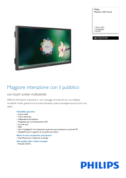 Philips Monitor LCD Touch BDT5571VM Full HD da 140 cm