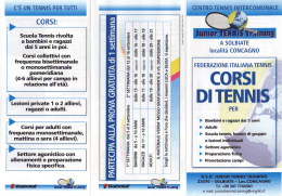 Corsi di tennis