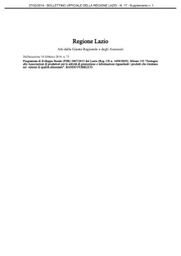 scarica il bando pubblico - Parco Naturale Regionale dei Monti