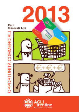 Opportunit&agrave; commerciali 2013