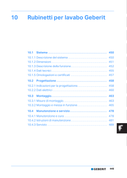Capitolo 10: Rubinetti per lavabo Geberit