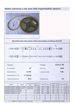 Nastro luminoso a led smd 3528 impermeabile