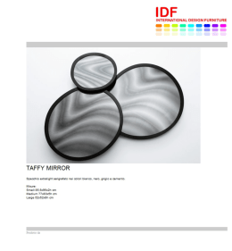 Specchio lavorato - TAFFY MIRROR